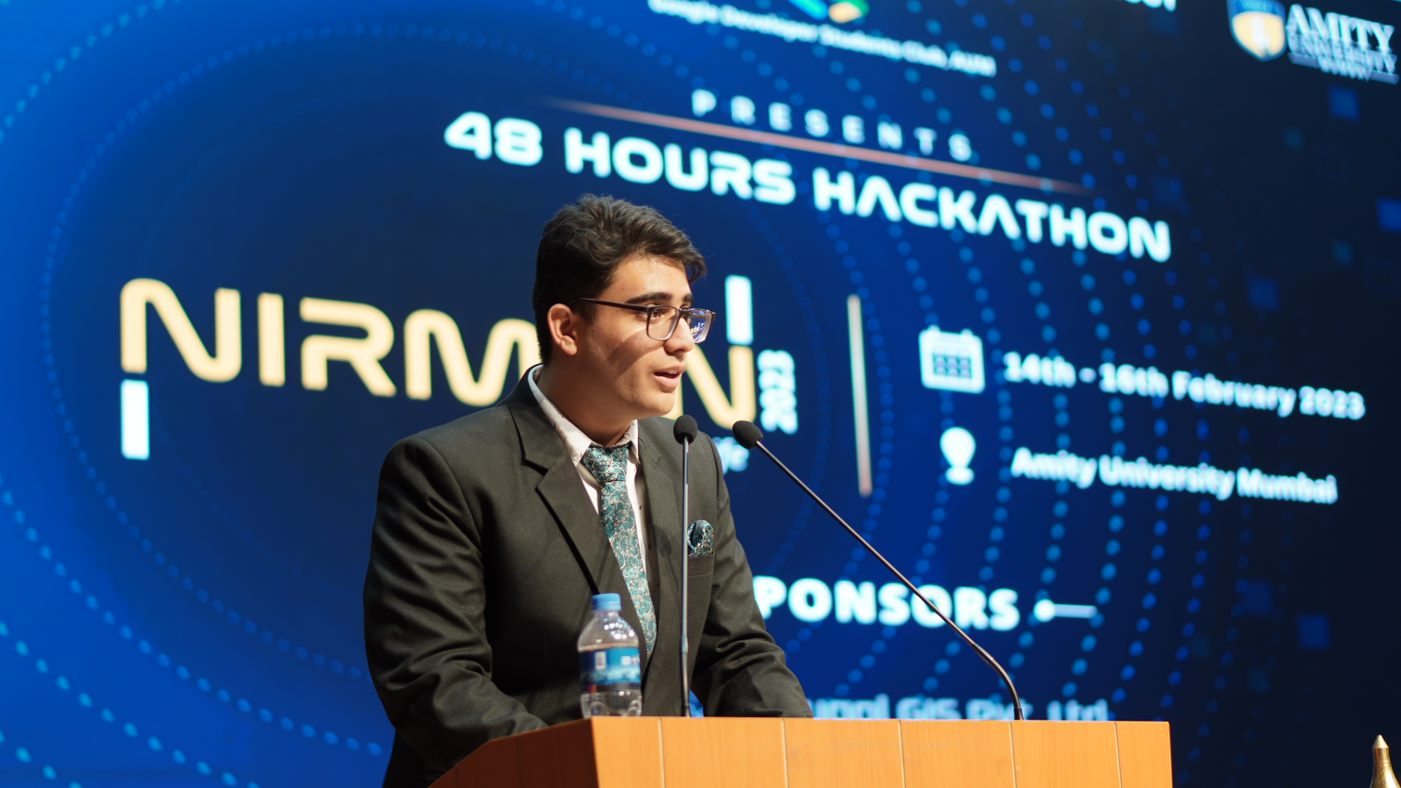 Ishaan hosting an event